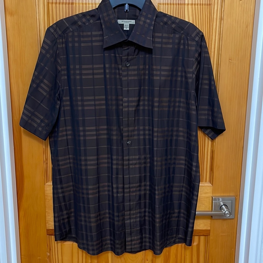 Burberry men dress shirt size L gorgeous condition barely used